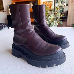 GUC Zara Chunky Eggplant Purple Boots